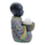 Figura Buda decorativo de Cerámica + cuarzo blanco, ideal para decorar y armonizar tus espacios.