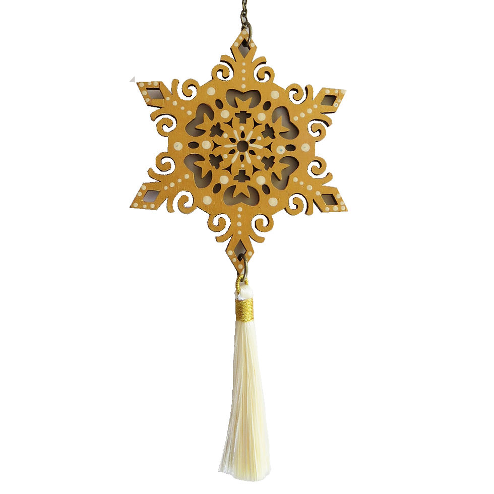 Colgante móvil mandala estrella (color dorado)
