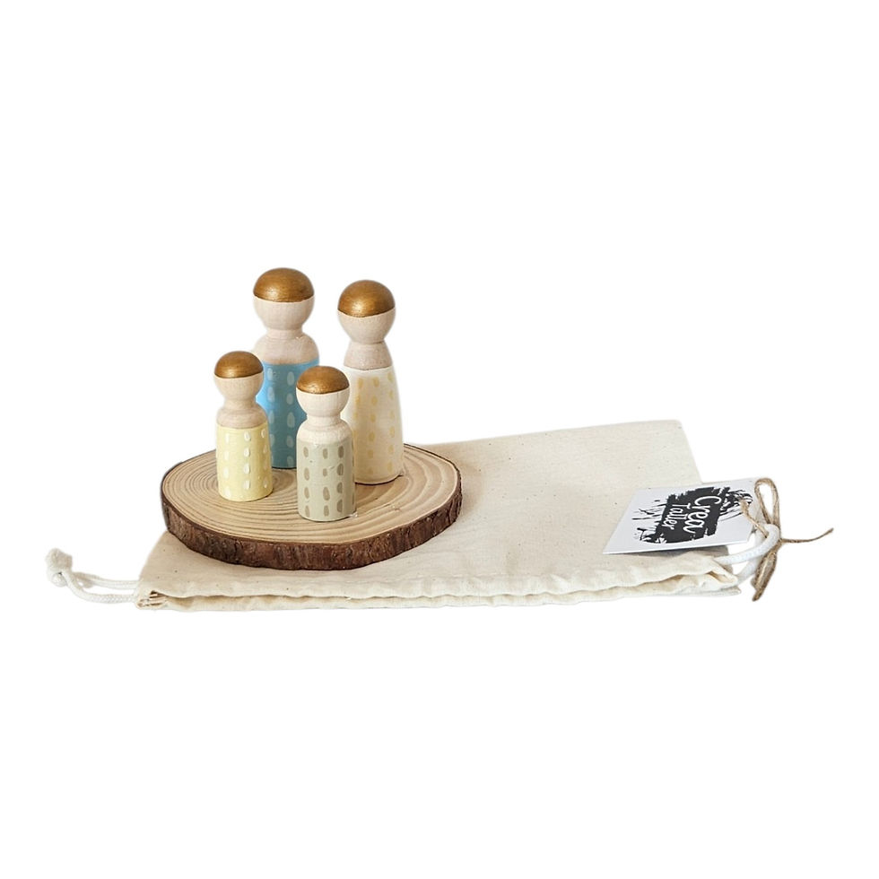 Miniatura: Familias de madera decorativa