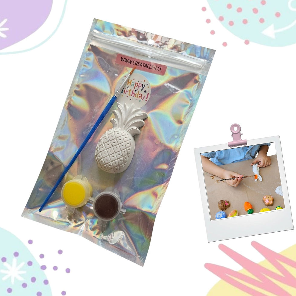 Este set creativo, es la actividad perfecta para fiestas o sorpresas decumpleaños, donde los niños se podrán divertir, crear