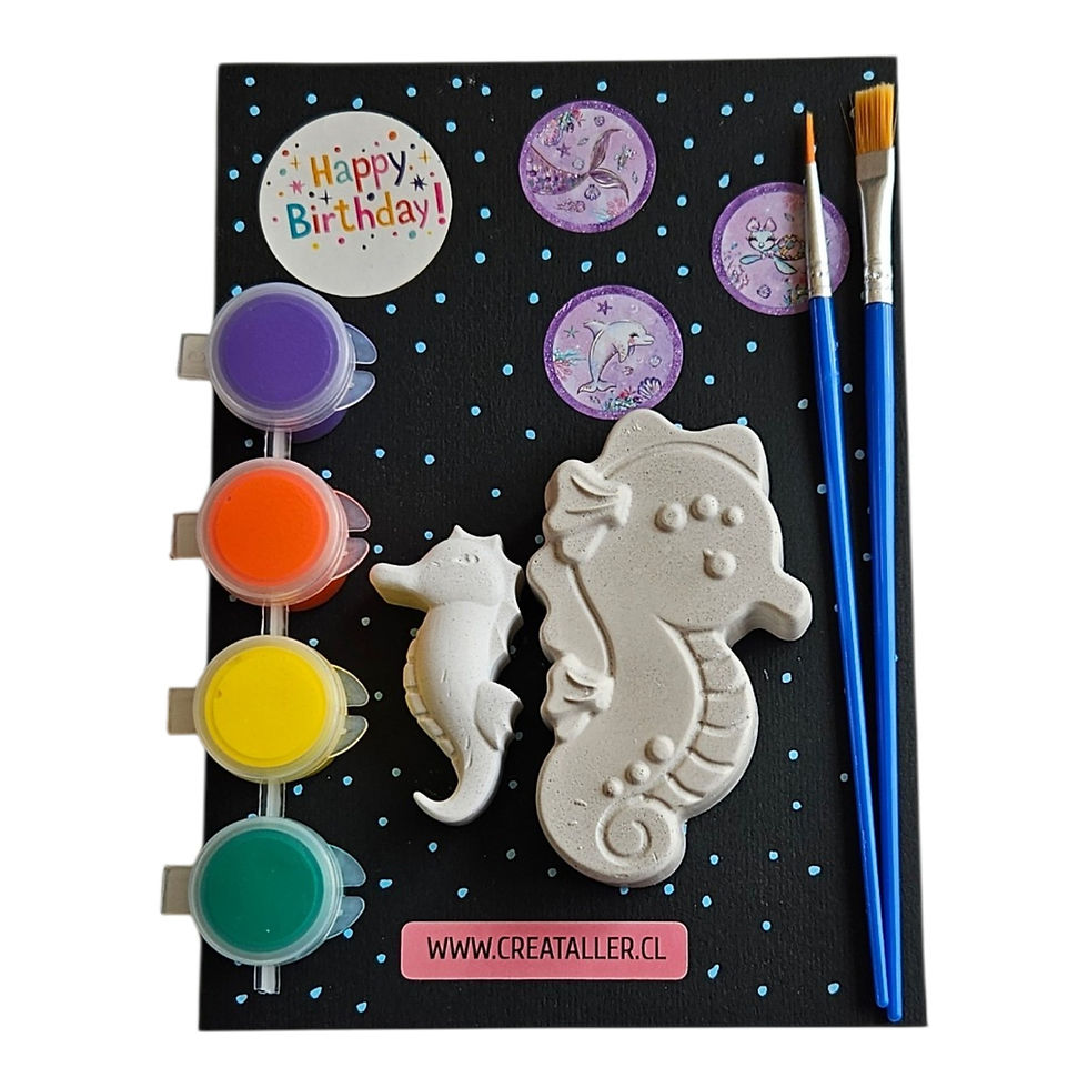 Este kit creativo, es la actividad perfecta para fiestas o sorpresas decumpleaños, donde los niños se podrán divertir, crear