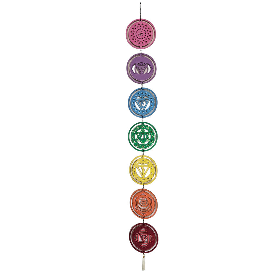 Cuadros 7 chakras decorativo de madera