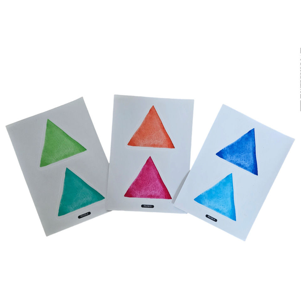 Miniatura: Triangulo de colores, vinilo deco muro