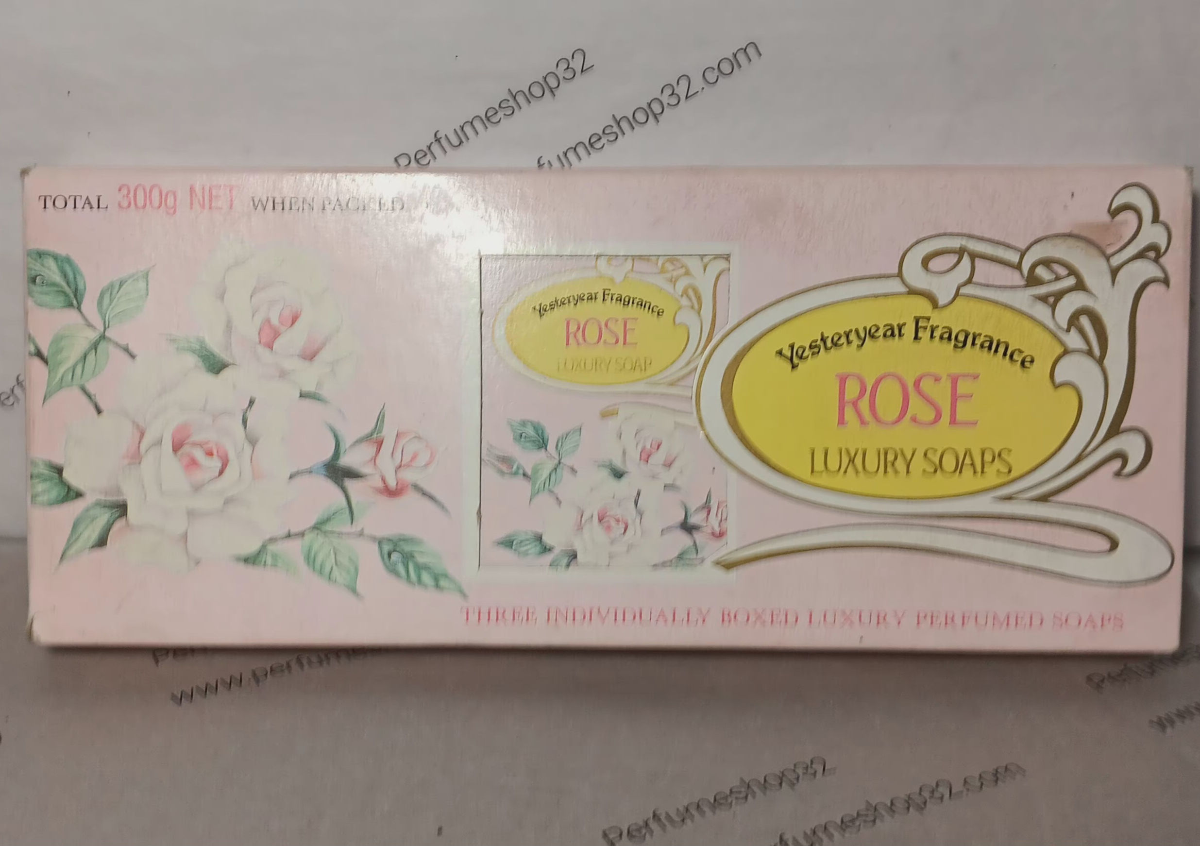 Yesteryear fragrance rose luxury soaps 3x100gm