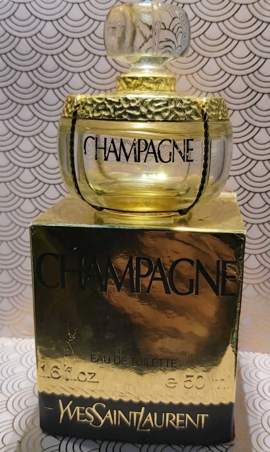 Thumbnail: Champagne by Yves Saint Laurent bottle collection x2 and Yvresse x3 