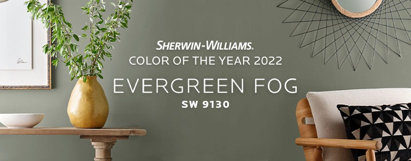Sherwin-Williams COTY 2022 Evergreen Fog