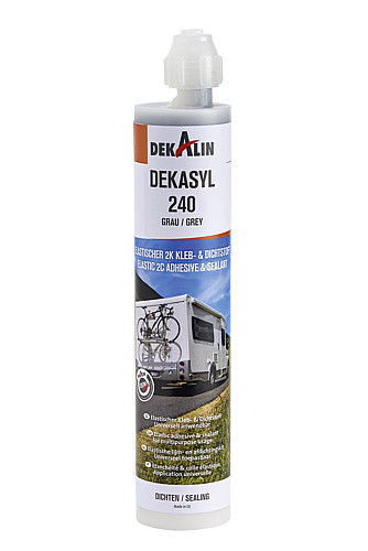 Klebund Dichtstoff DEKALIN Dekasyl 240, Inhalt 250 ml Farbe grau