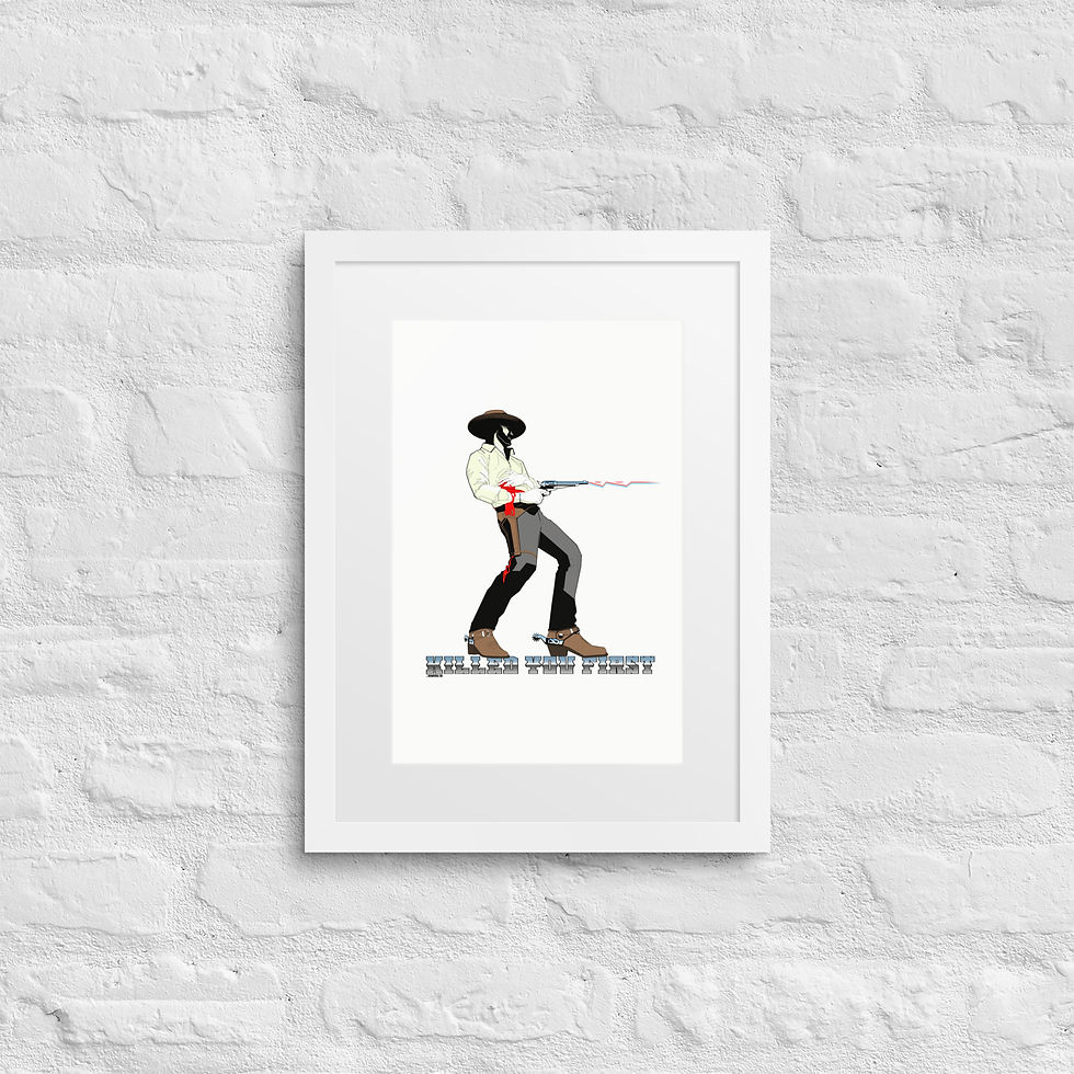 Thumbnail: Classic Cowboy Shootout Framed poster
