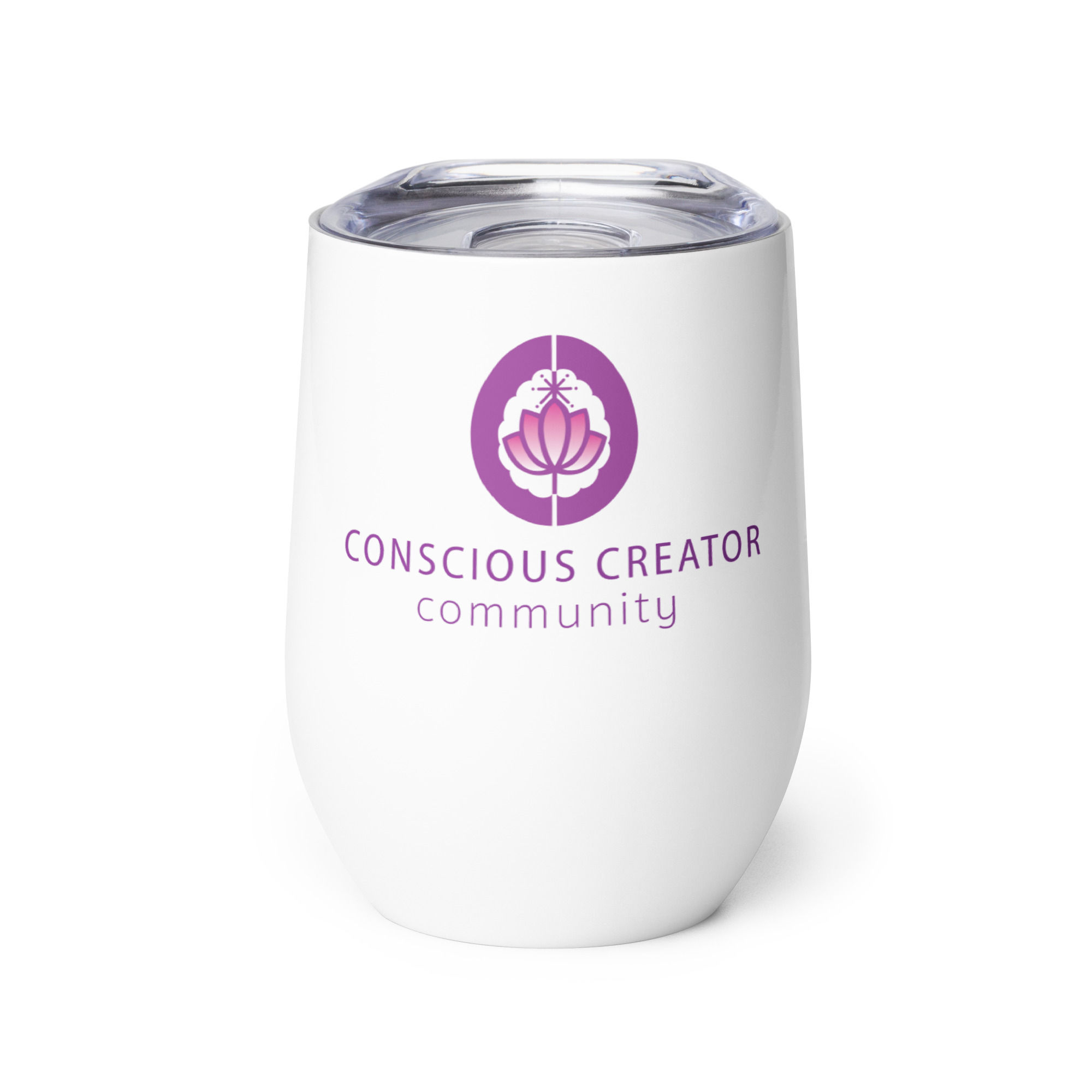 The Conscious Creator Community Wine Tumbler