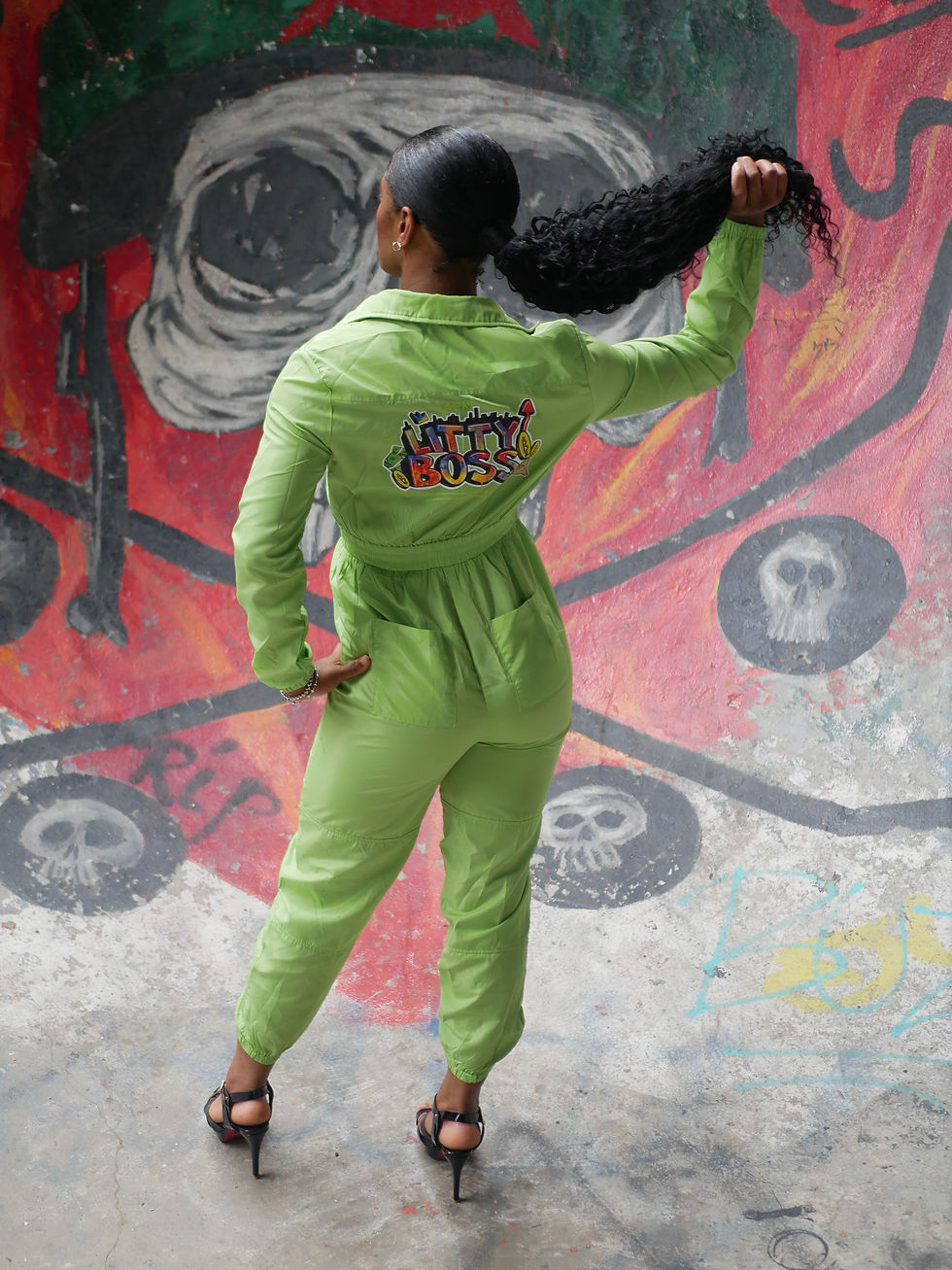 Thumbnail: L.F.I  Litty Boss Jumpsuit in Lime Green