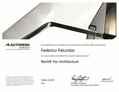 Revit For Architecture Autodesk - Federico Palumbo Architetto