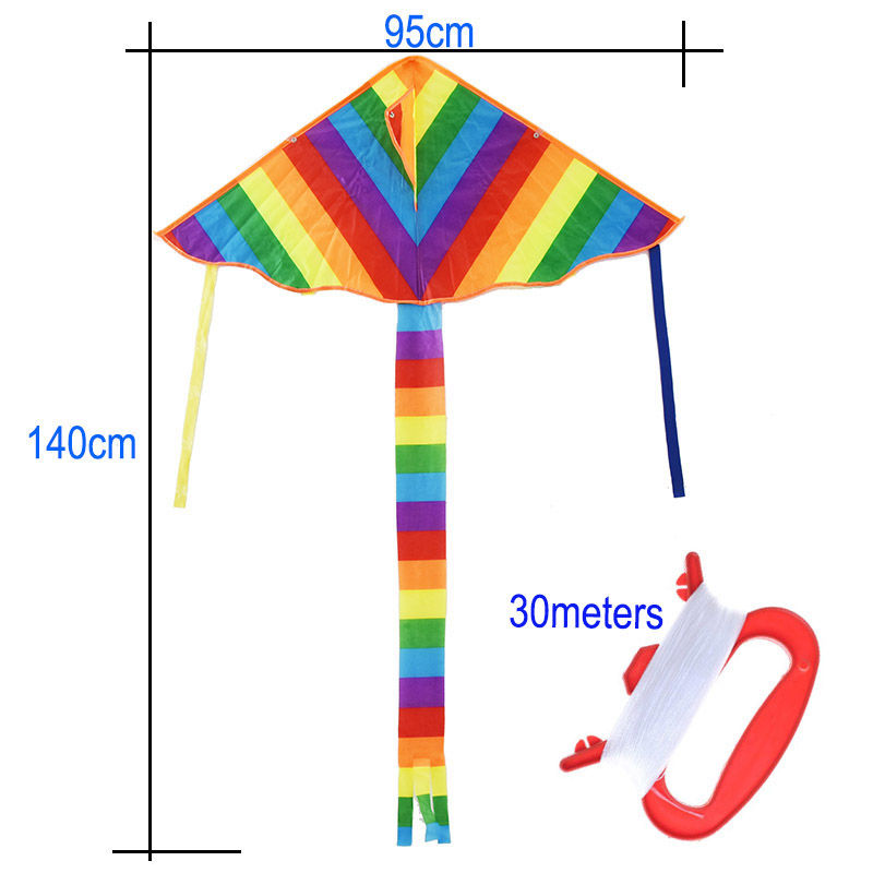 Thumbnail: New Design Rainbow Kite , Fashion Easy Flying, Long Tail Kites with line Flying 