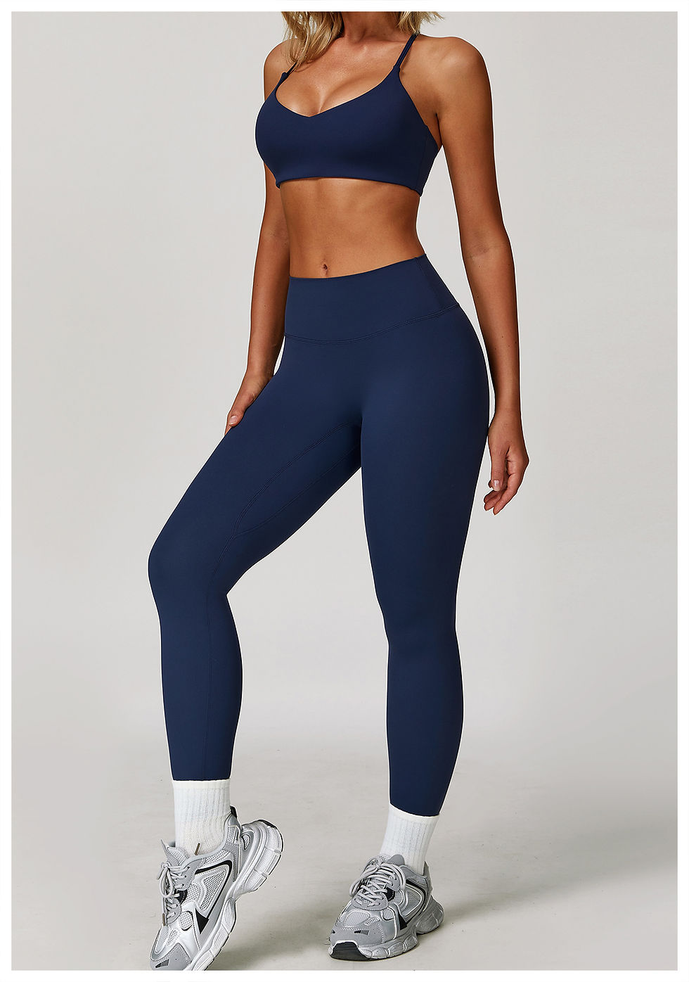 Thumbnail: FlexCore Badge Blue Blossom — Women’s 2–3 Piece Yoga & Workout Set.
