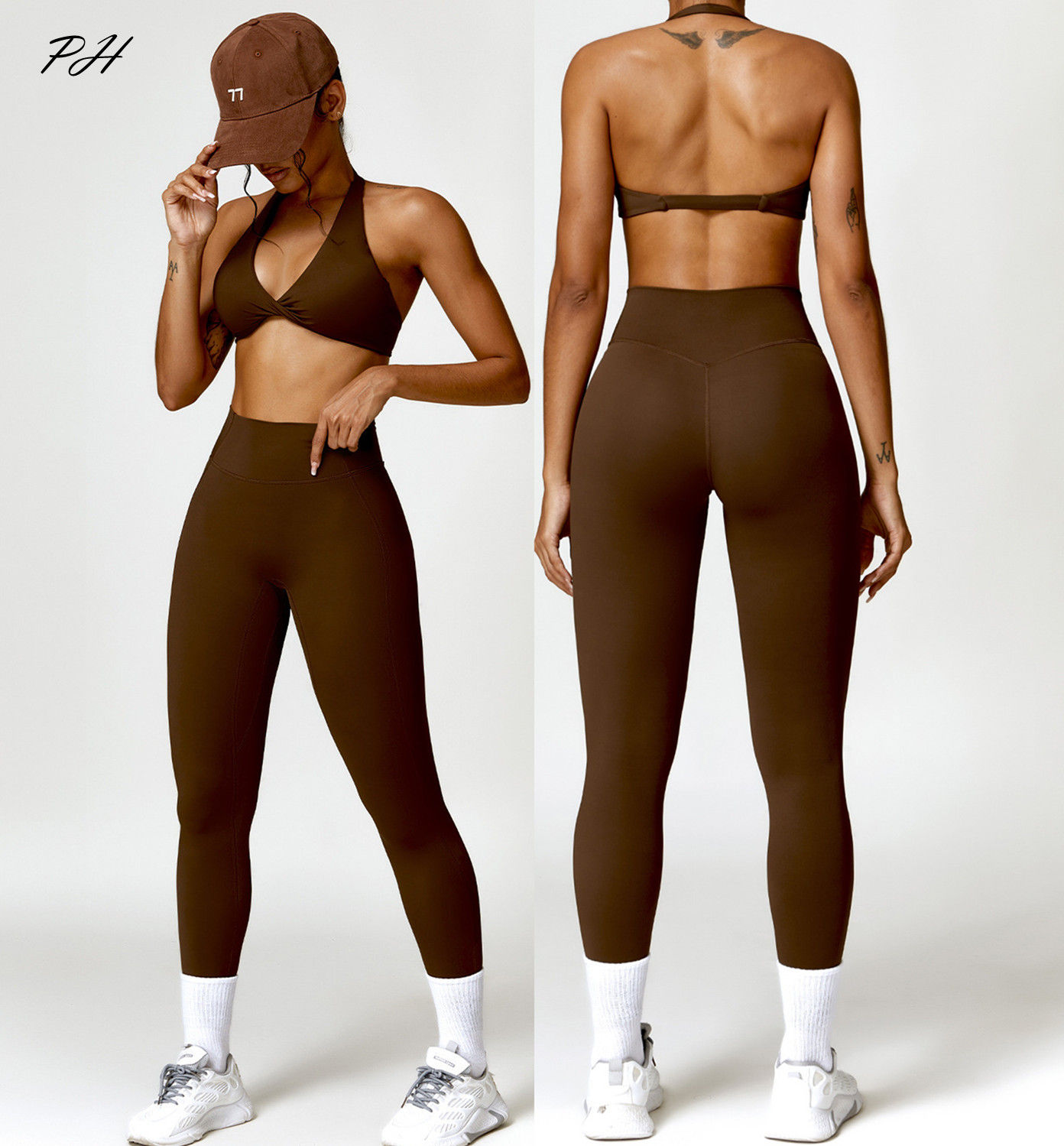 FlexCore Women’s 2-Piece Yoga Set — Seamless Workout Outfit