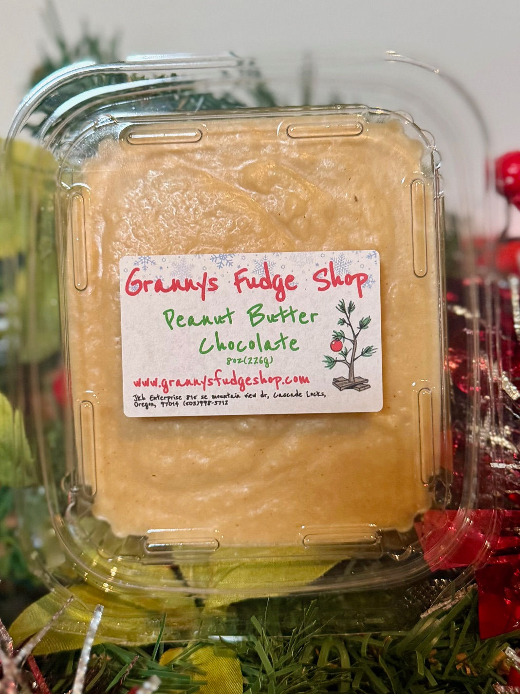 Peanut Butter Chocolate Fudge -Half Pound