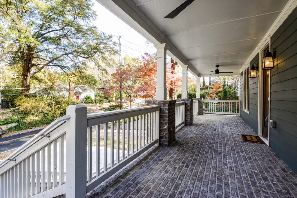 Completed porch project