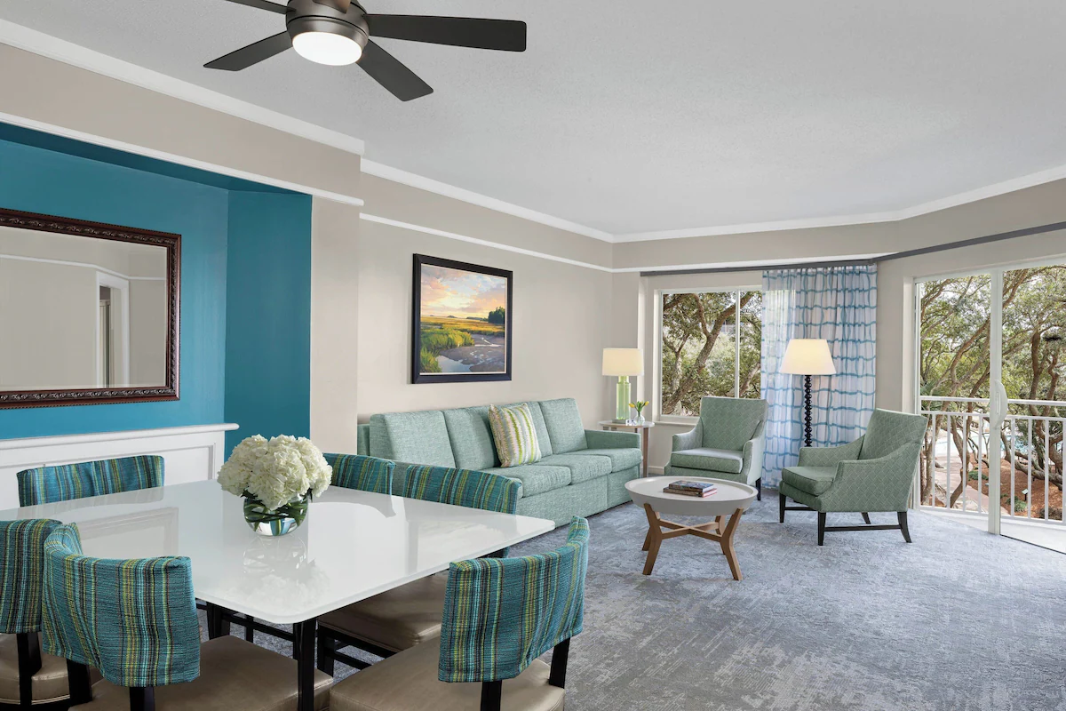 Marriott Grande Ocean villa living room