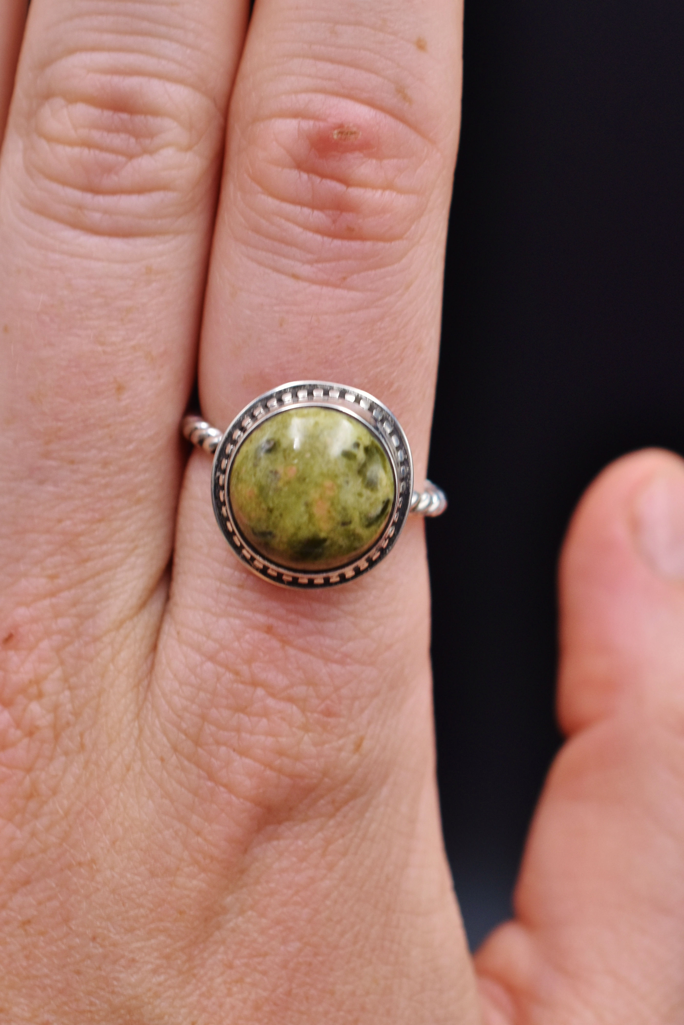 Unakite Ring (c)