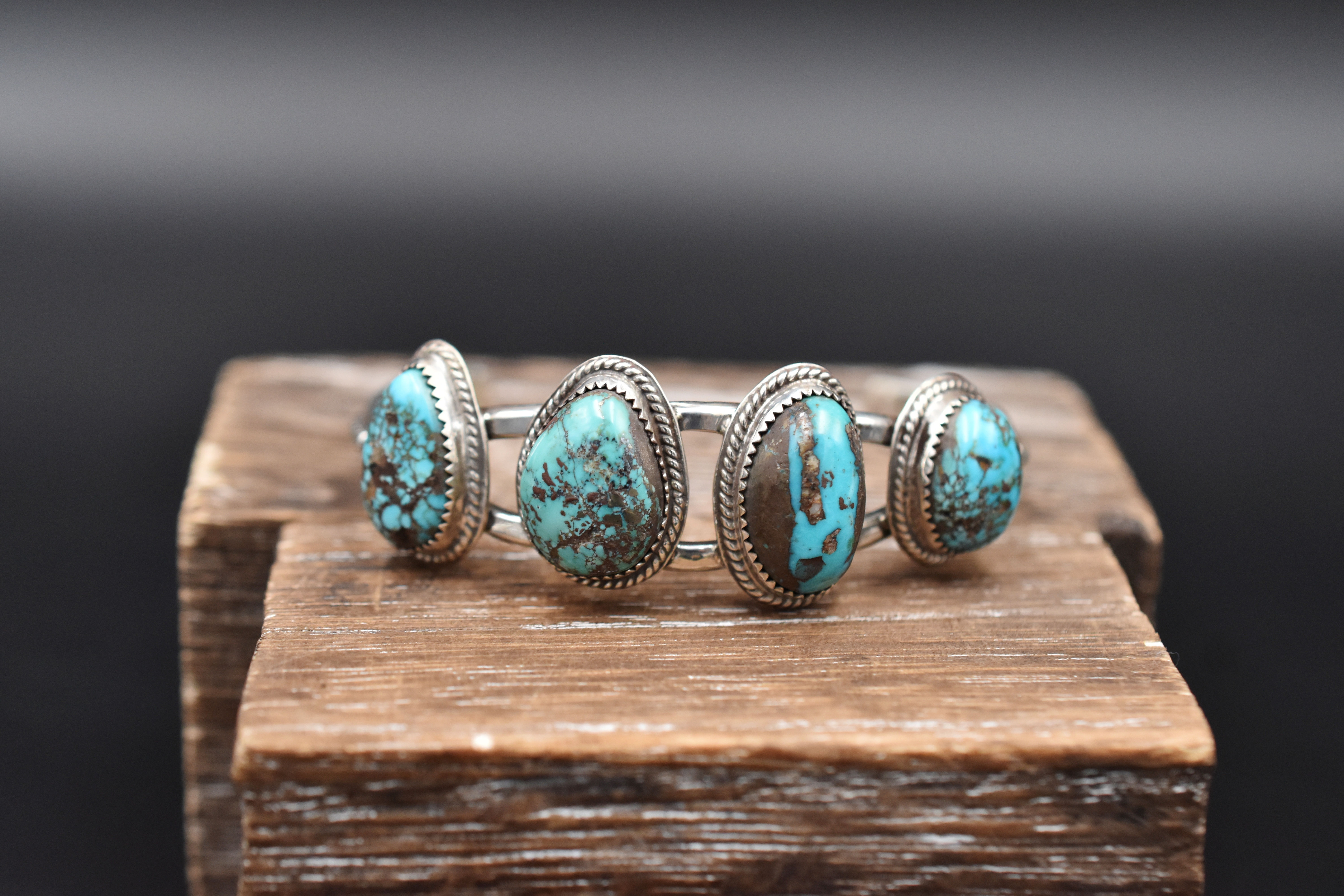 Four Stone Turquoise Cuff