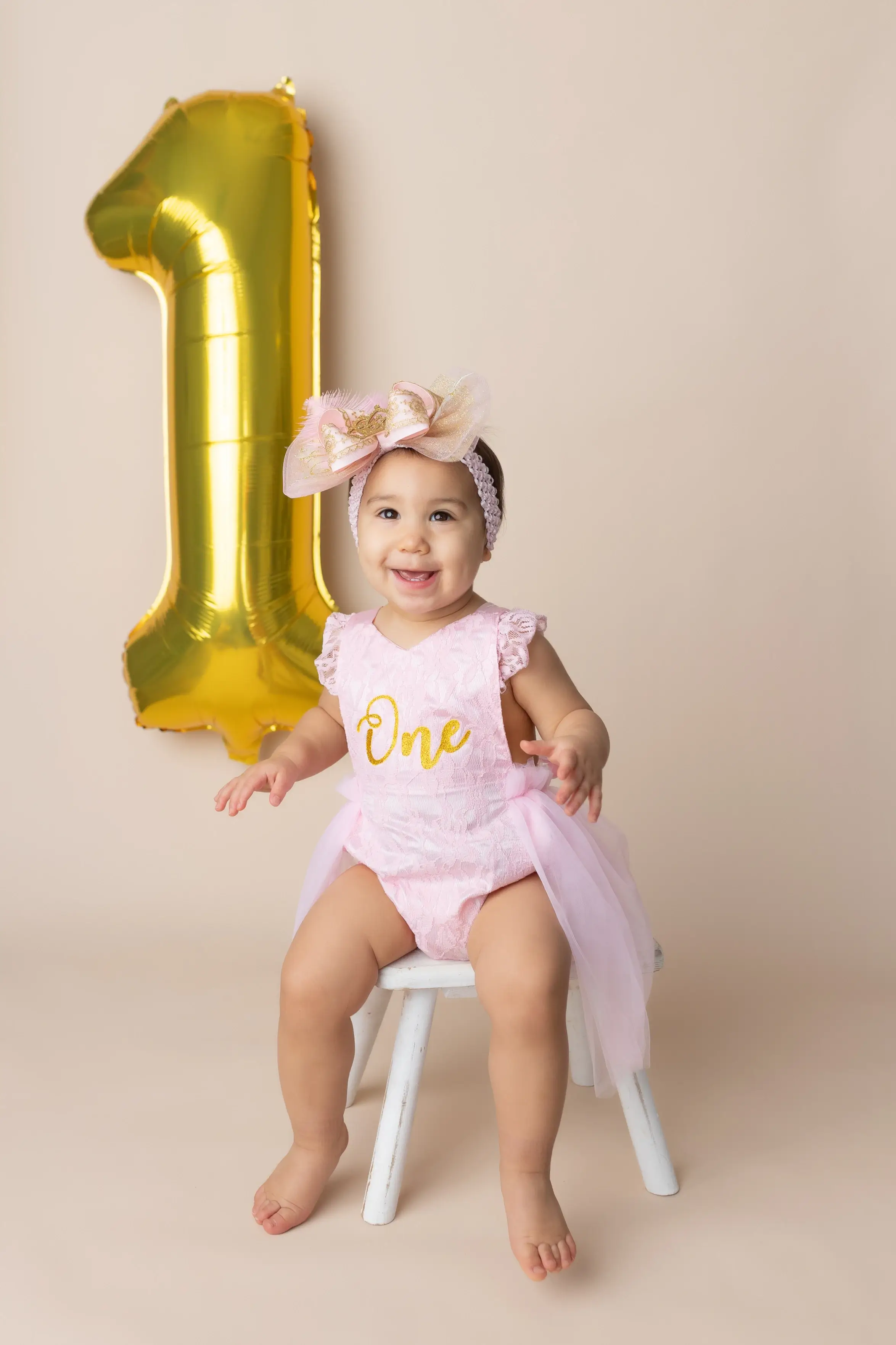 Corpus Christi first birthday photoshoot, baby birthday portrait session