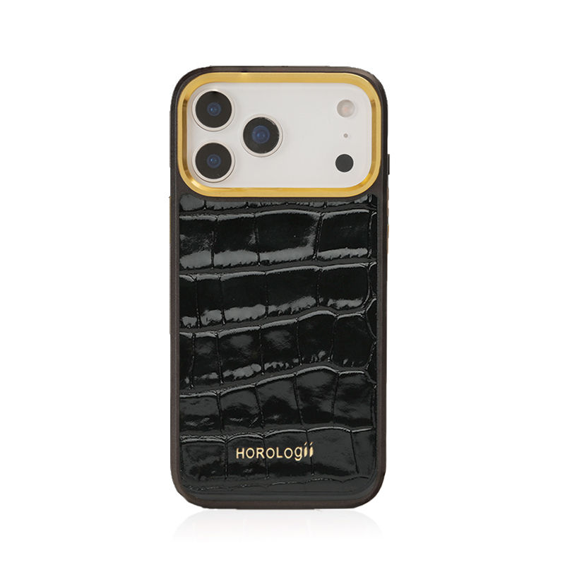 black croco iphone 17 pro case