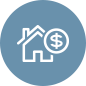 icon real estate planning, purchasing and sales, mortagages, leases, tax calculations, transfer