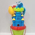 Beach bucket sand toy set