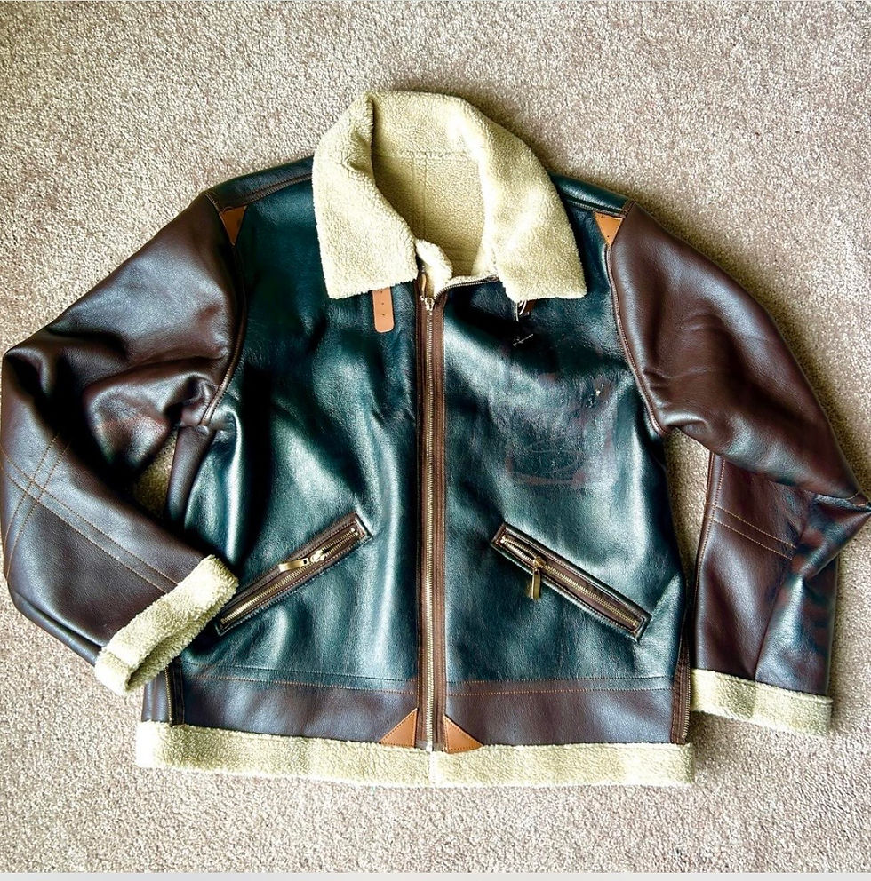 Sold!! Shearling Faux Leather Bomber Jacket!