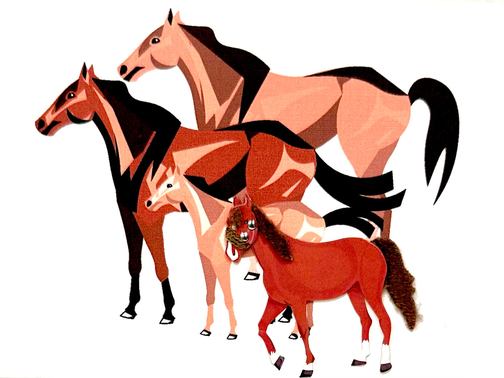 1819 Horses Greeting Cards