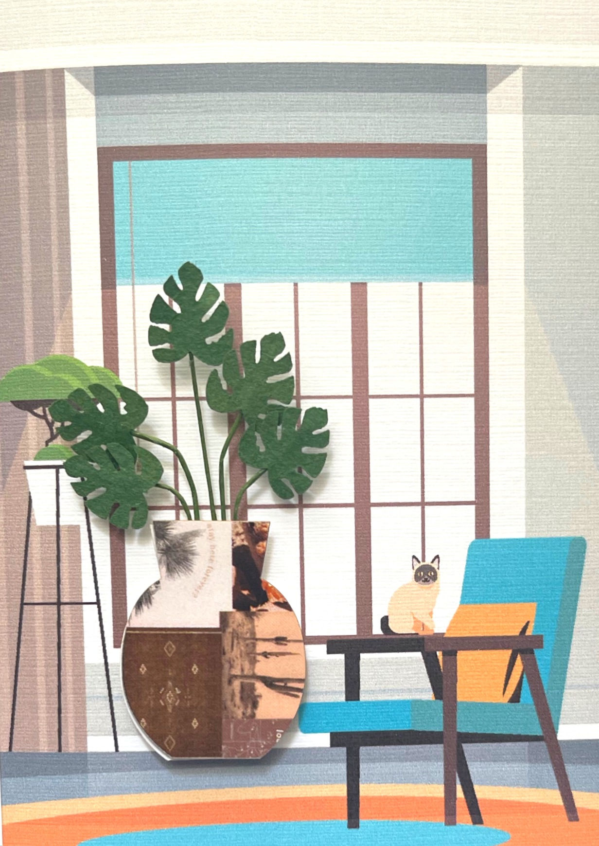 1682 Blank Plant House Greeting Card