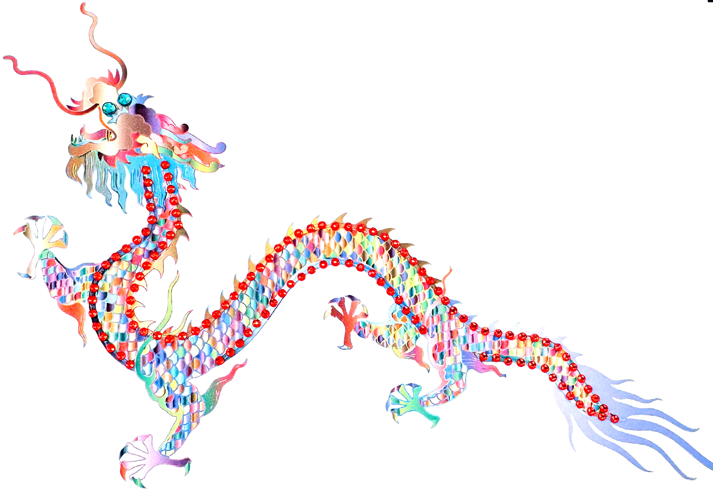 1525 Bedazzled Dragon Greeting Card