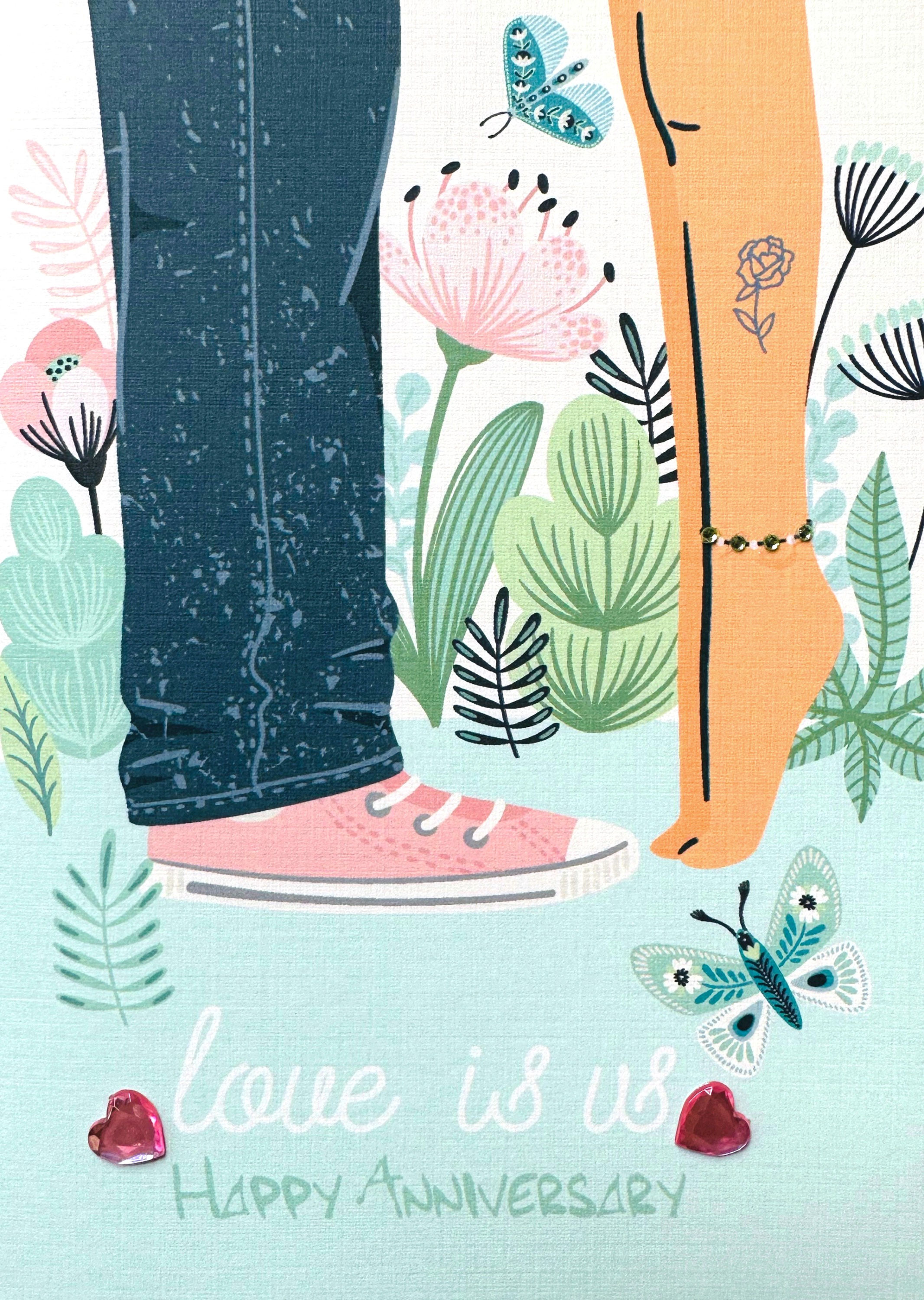 1625 Anniversary Love Is Us Greeting Card