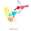 Thumbnail: NC9 Thank You Hummingbird Note Cards