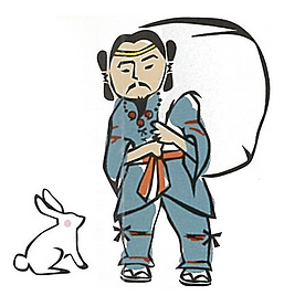 大谷地神社、御祭神のイラスト