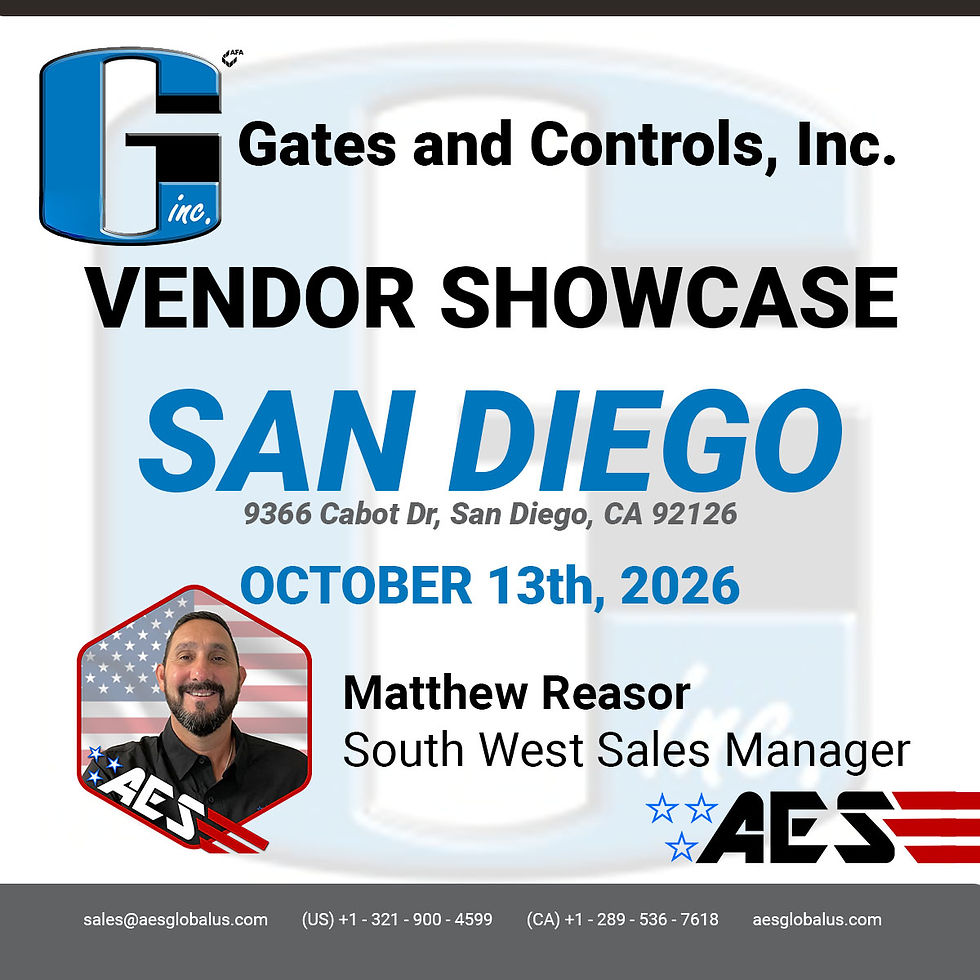 Gates and Controls San Diego Vender Showcase