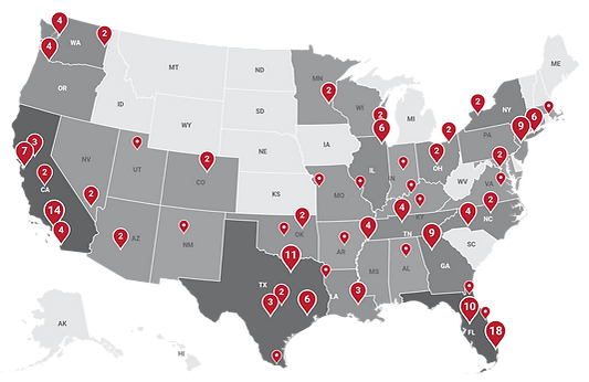 AES USA Distributor Map Transparent.png