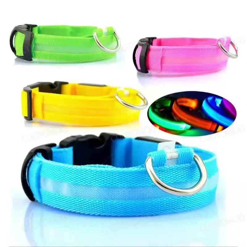 Thumbnail: LED Dog Collar – USB Rechargeable with 3 Light Modes