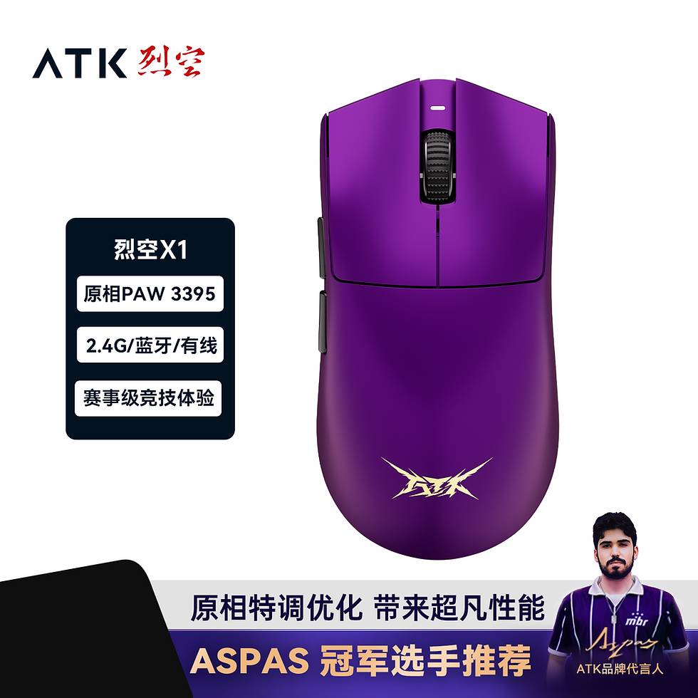 Thumbnail: ATK Blazing Sky X1 Gaming Mouse – Wireless 3 Mode, 8K & Ultra Lightweight