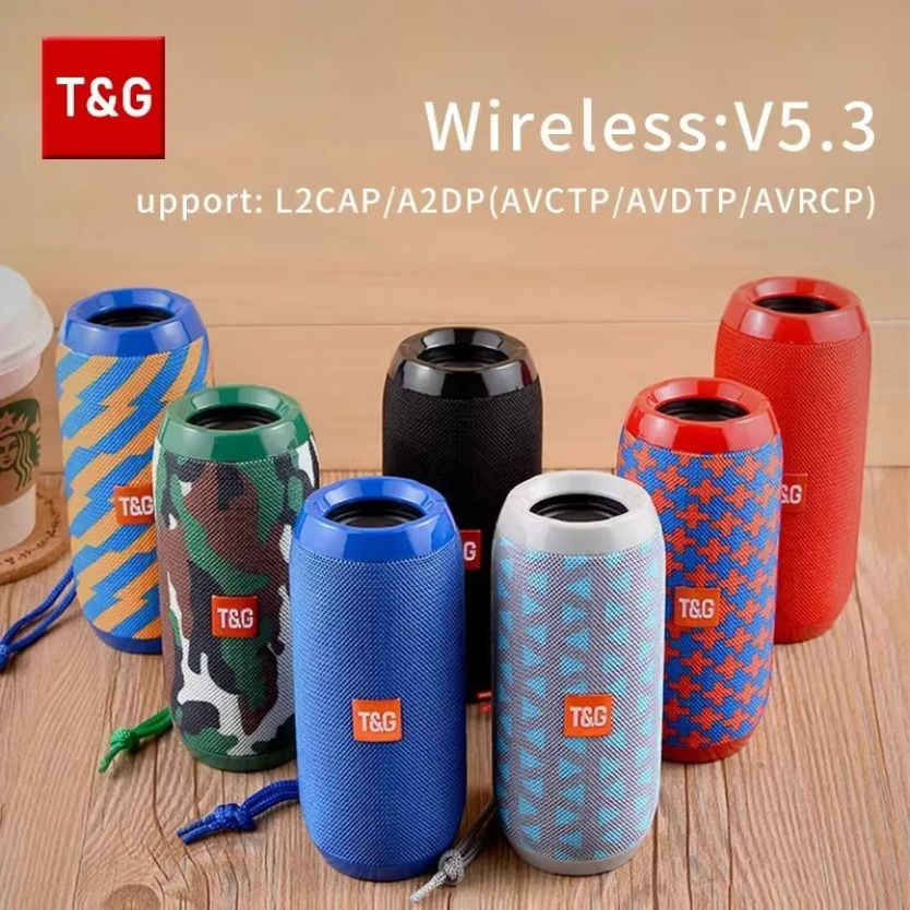 Thumbnail: TG117 Portable Bluetooth Speaker TWS Wireless Dual Bass Outdoor Column Boombox F