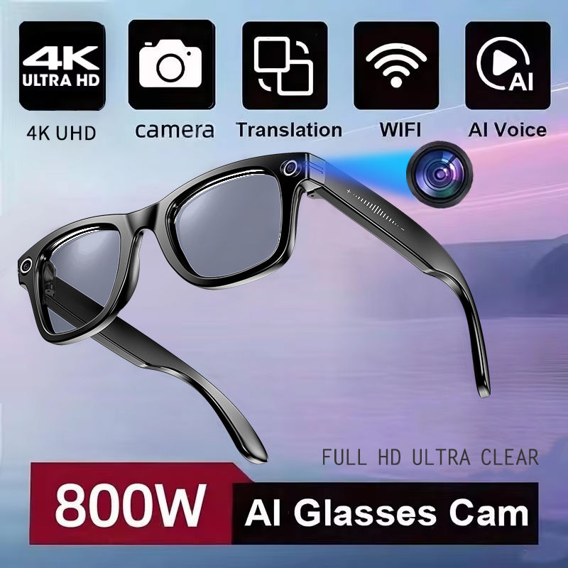 Thumbnail: AI Smart Camera Glasses – Translation, Photo & Video Recording
