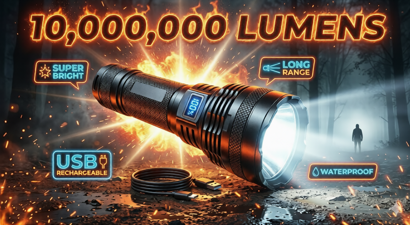 Ultra Bright P50 LED Flashlight – Zoomable Tactical Torch