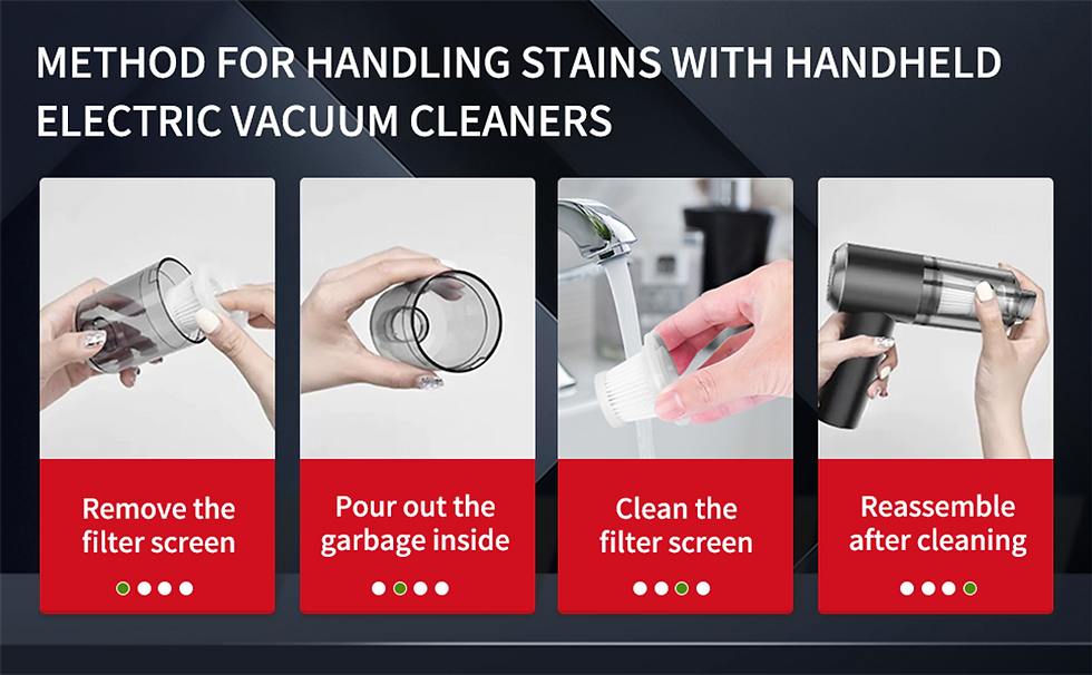 Thumbnail: Cordless Handheld Car Vacuum – 2-in-1 Blower & Suction Cleaner