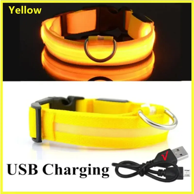 Thumbnail: LED Dog Collar – USB Rechargeable with 3 Light Modes