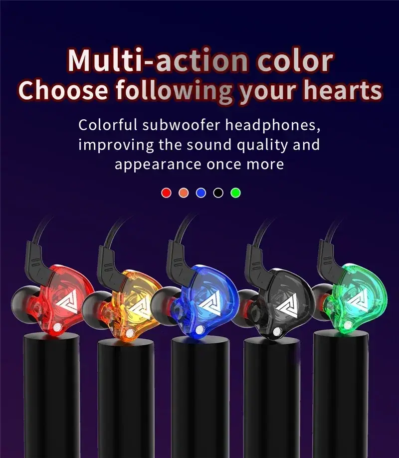 Thumbnail: VIKEFON QKZ AK6 Earphones – 6 Driver Hi-Fi Sound with Mic