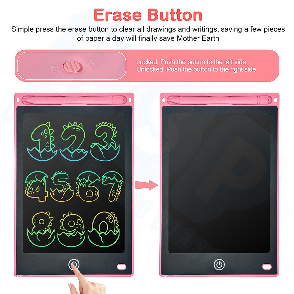 Thumbnail: Magic Glow LCD Drawing Tablet – Reusable Light-Up Doodle Board for Kids