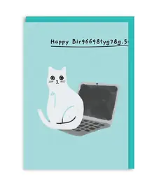 Carte de vœux message humoristique « Happy Bir66698ty978g.5 ».