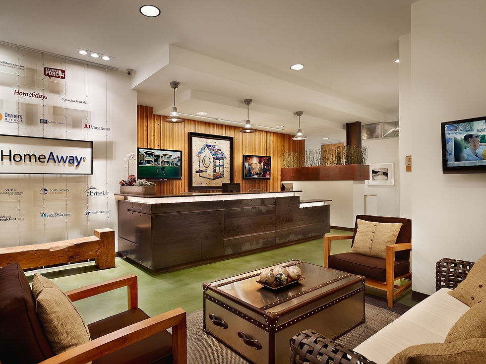 HomeAway's reception area