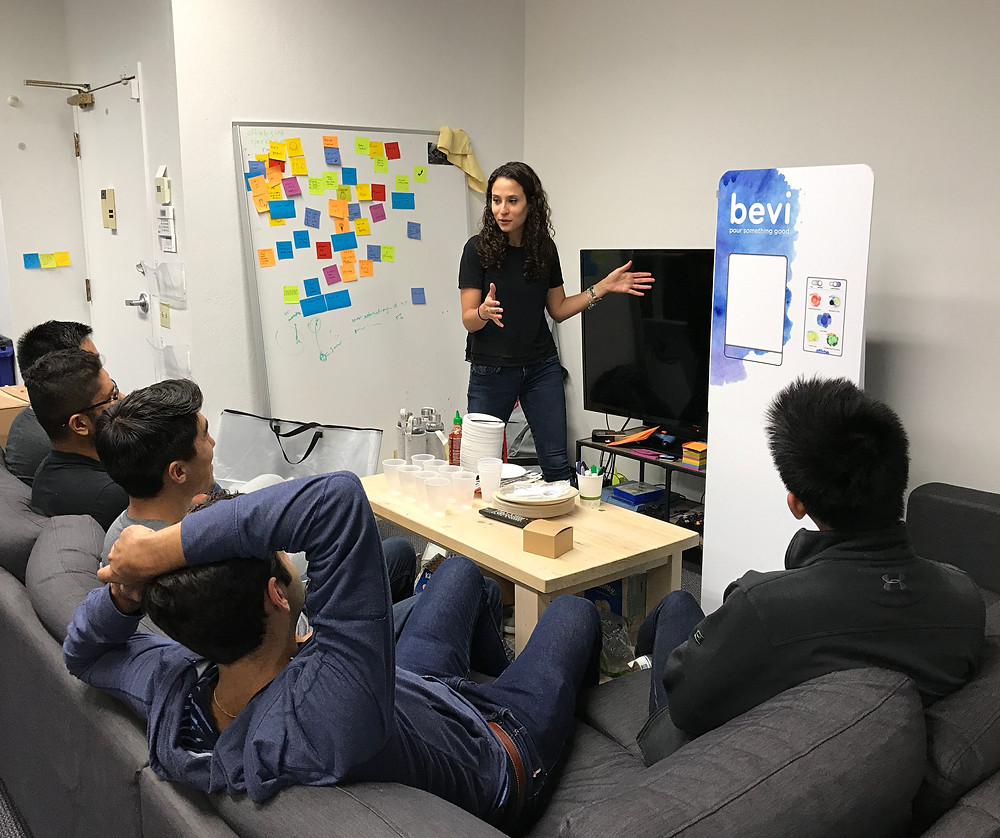 Pitching a new idea to team members
