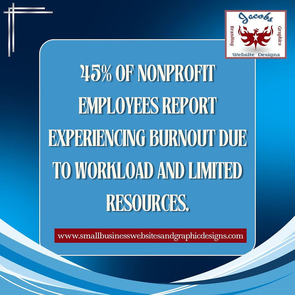 45% of nonprofit employees report experiencing burnout due to workload and limited resources.