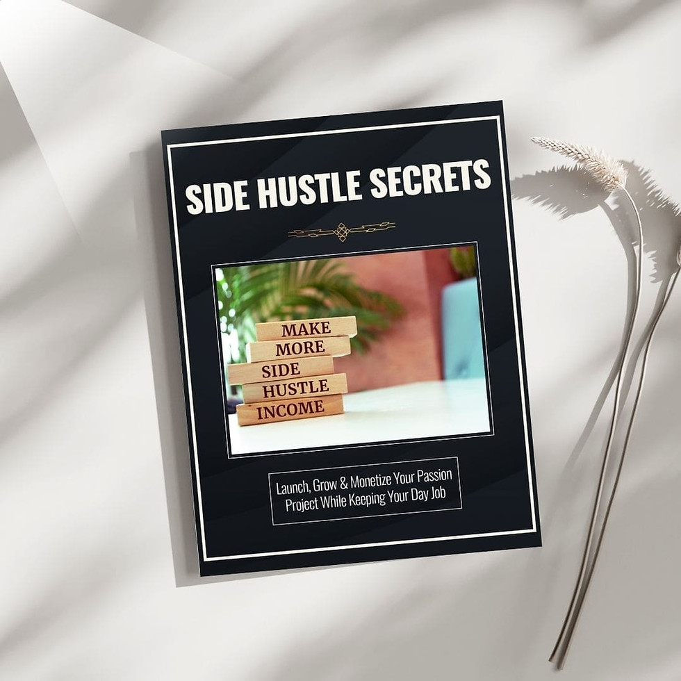 Side Hustle Secrets eBook – Launch, Grow & Monetize Your Passion Project While Keeping Your Day Job
